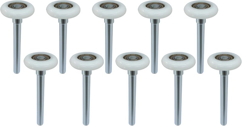 OSVJE 10 Pcs 1.8" Nylon Garage Roller 4.7" Stem, 6200 Bearings Quiet Garage Wheels for Smooth and Stable Garage Track Replacement,High Load Capacity - Image 5
